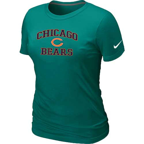 Nike Chicago Bears Women's Legend Logo Dri-FIT NFL T-Shirt - Dark Grey